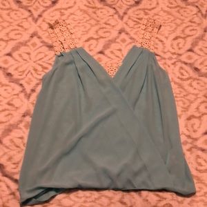 Double Zero brand tank top; blue; Size S